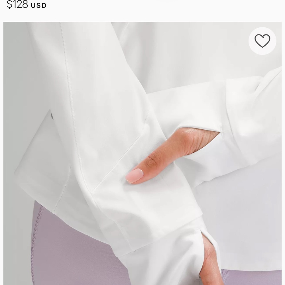 lululemon athletica White Lightweight Full-Zip Jacket - Picture 8 of 9